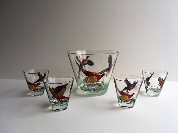 ice bucket with shot glasses