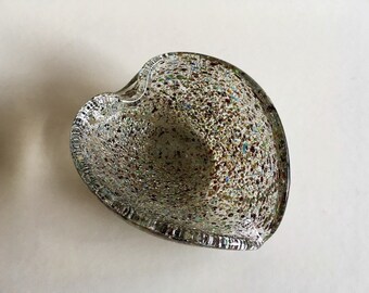 Mid Century Murano Glass Ashtray.