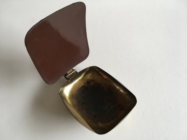 Mid Century Modern Enamel Ashtray.
