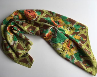 Vintage Silk Scarf, Glentex.