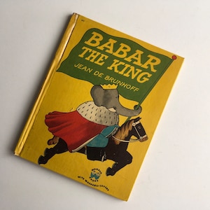 Vintage Wonder Book, Babar the King.