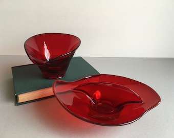 Viking Glass Serving Dishes.