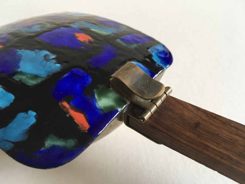 Mid Century Modern Enamel Ashtray.