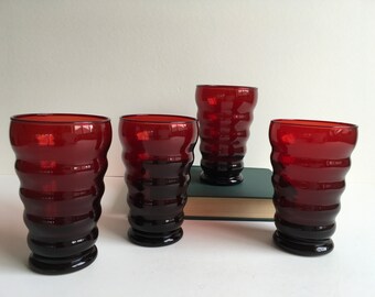 Vintage Ruby Red Tumbler’s.