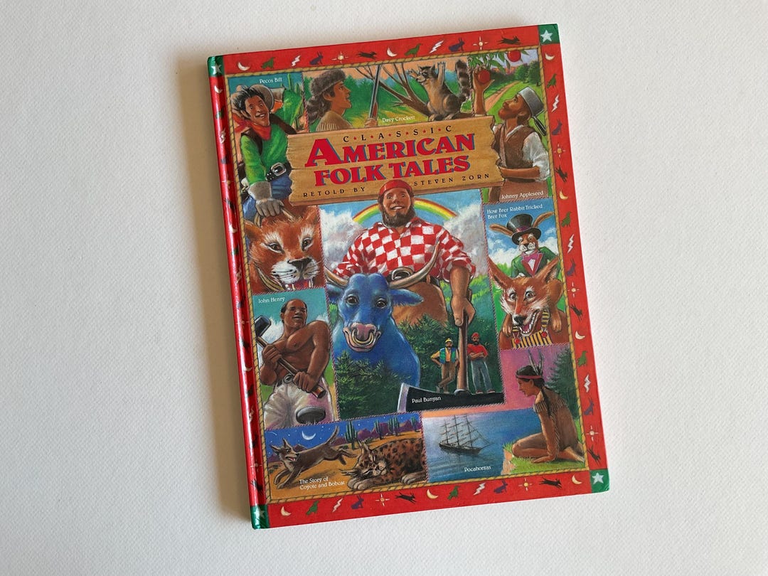 Vintage Children’s Book, American Folk Tales. - Etsy