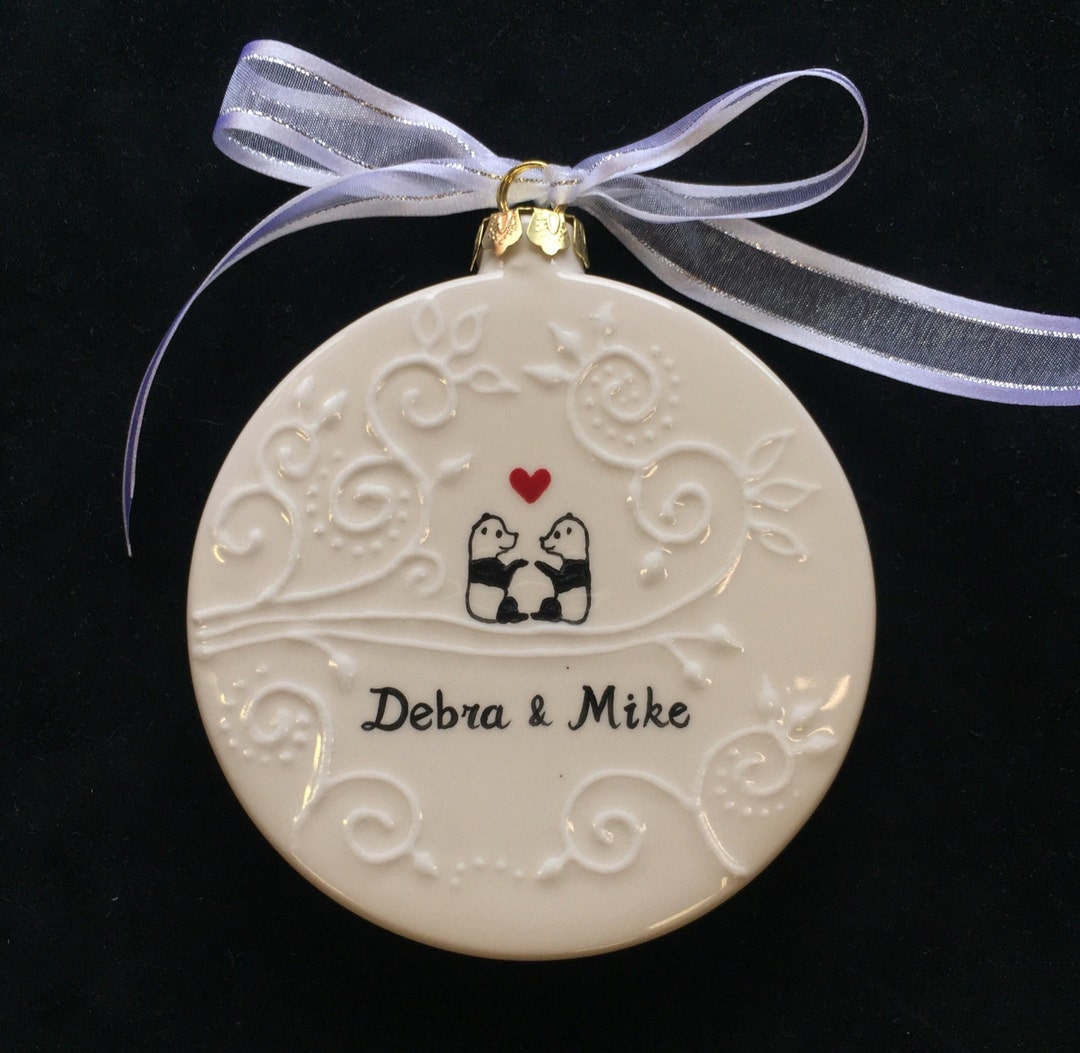 Engagement Christmas Ornament, Wedding, Engagement Gift, Anniversary