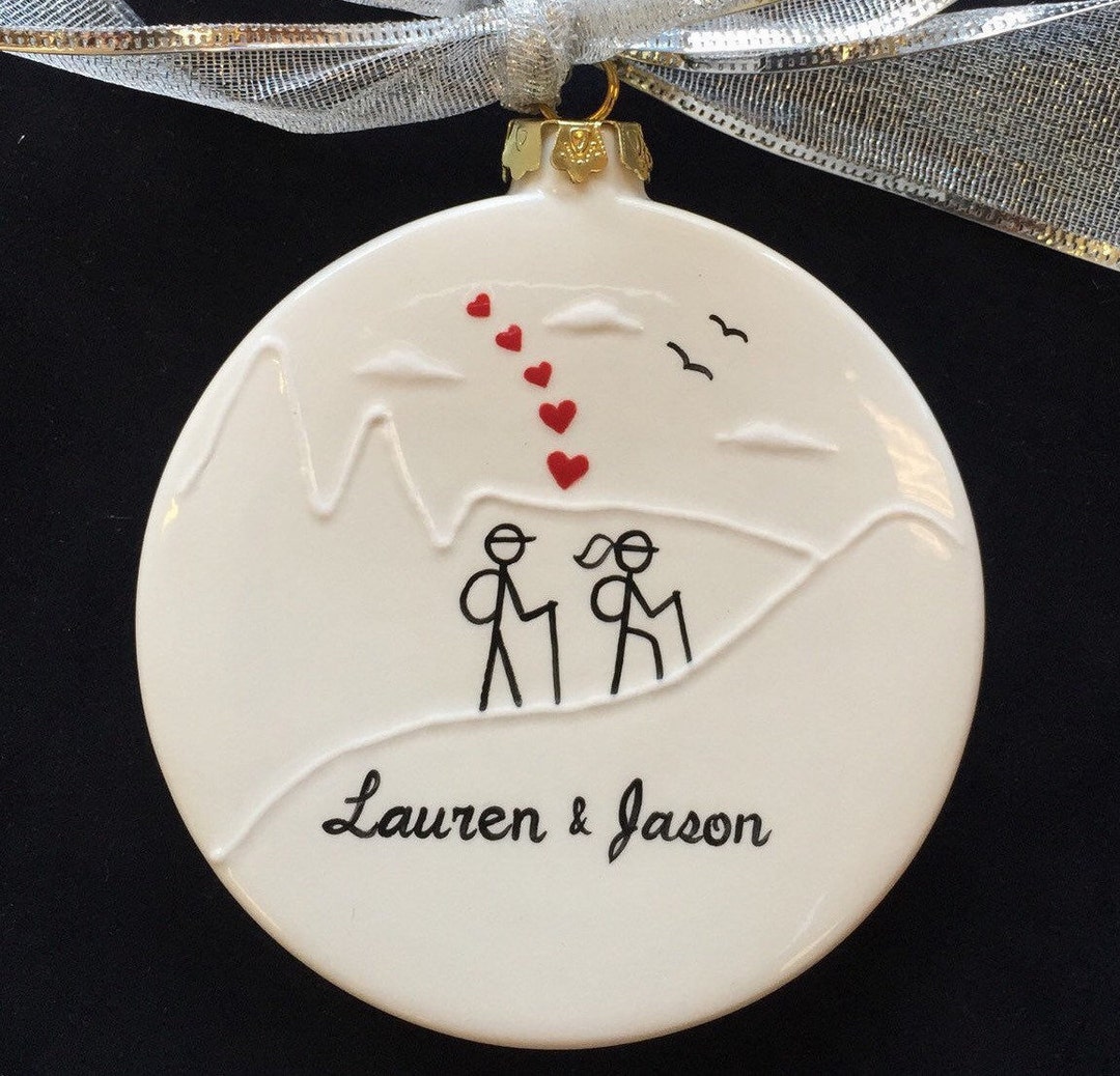 Engagement Ornament, Engagement Christmas, Engagement, Wedding