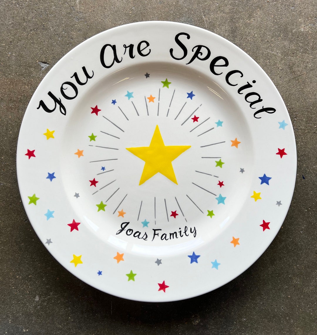 Personalized Hand Painted Birthday Plate or Special Occasion Plate Etsy