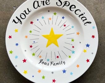Personalized Hand Painted Birthday Plate or Special Occasion Plate