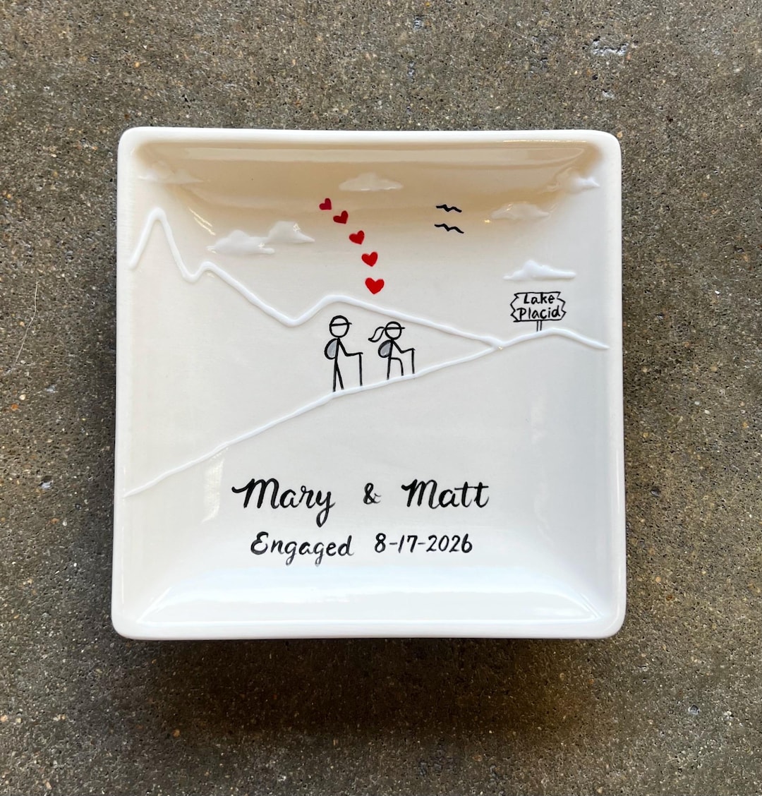 Hiking Engagement Gift, Wedding Gift, Valentine's Day Gift-ceramic