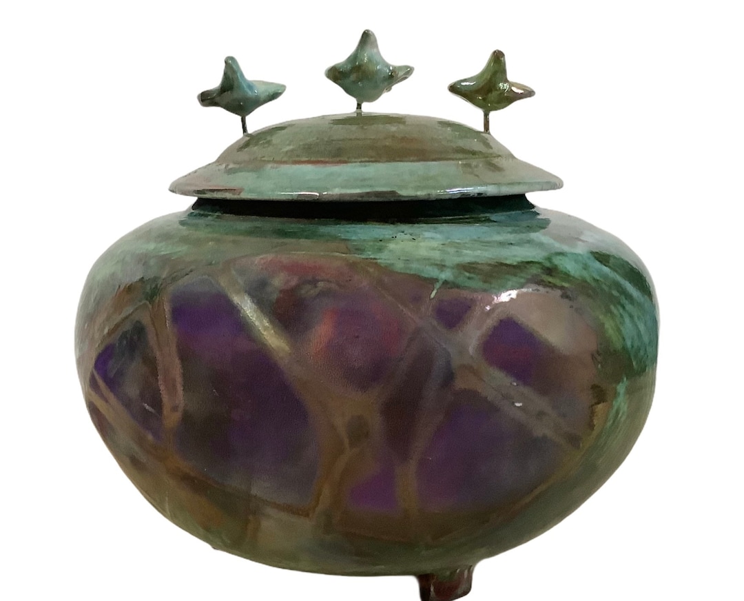 Urne Funéraire Raku Pour Humain, Urne Souvenir - Etsy