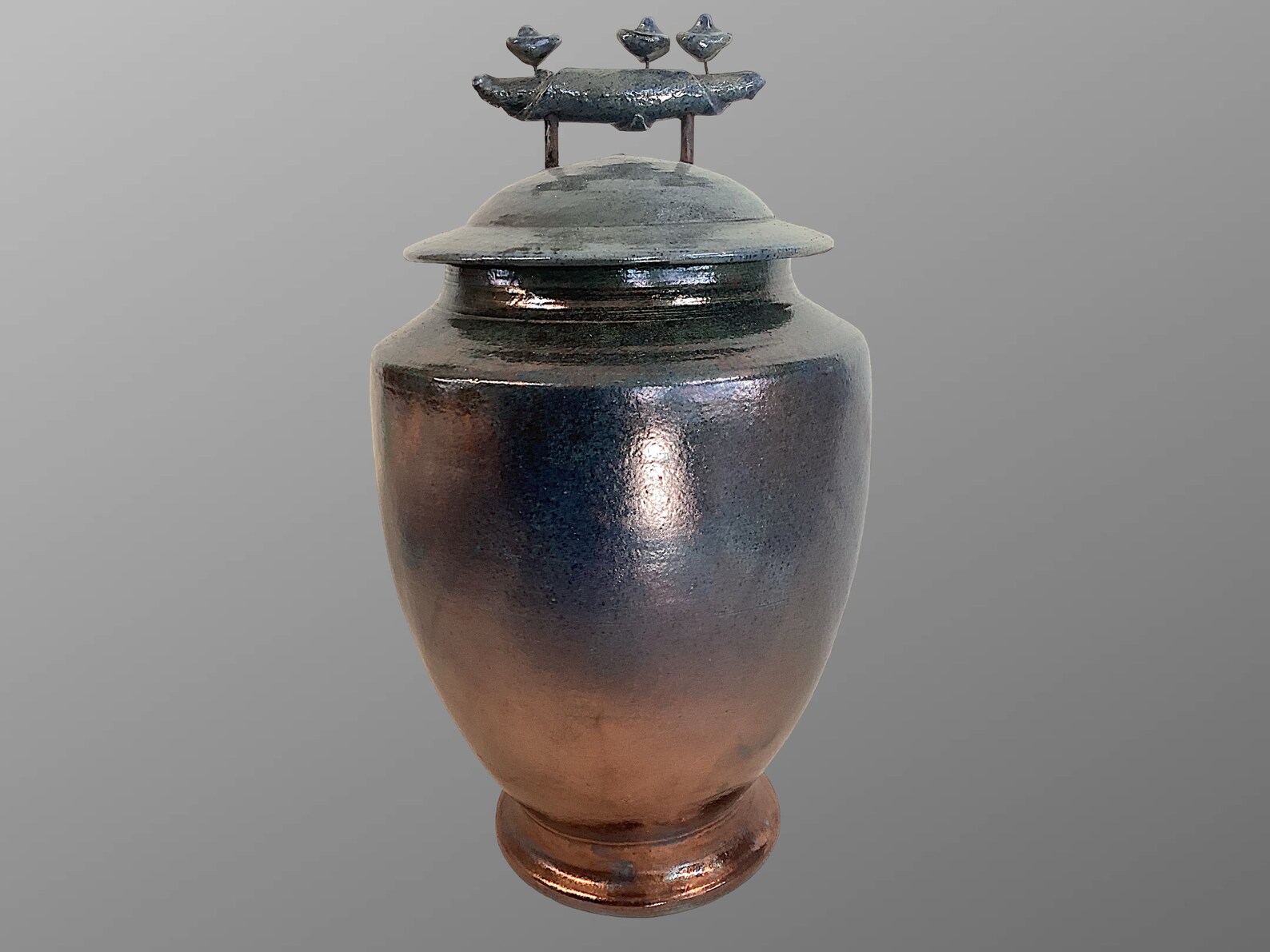 Urne Funéraire En Raku Bleue - Etsy