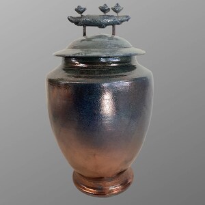 Urne Funéraire En Raku Bleue - Etsy