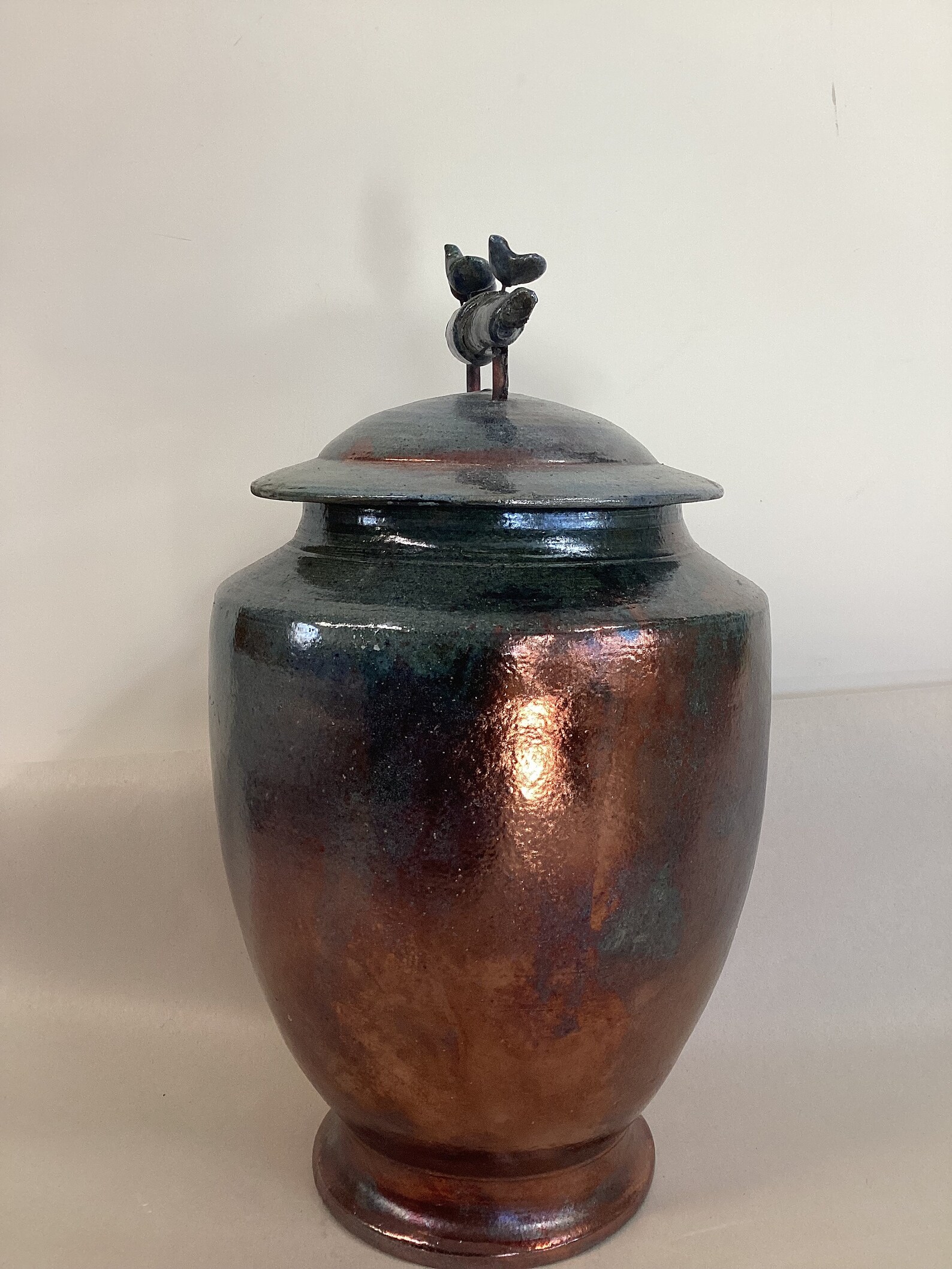 Urne Funéraire En Raku Bleue - Etsy