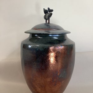 Urne Funéraire En Raku Bleue - Etsy