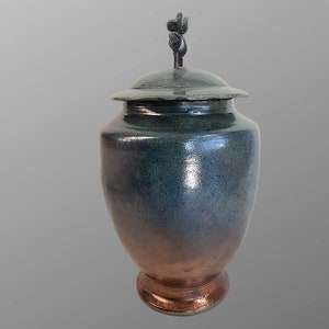 Urne Funéraire En Raku Bleue - Etsy