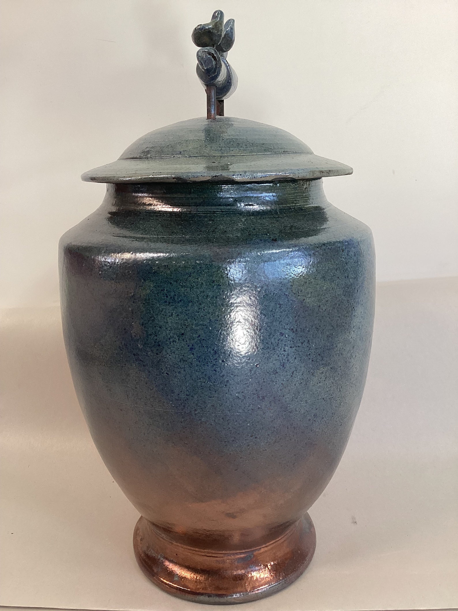 Urne Funéraire En Raku Bleue - Etsy