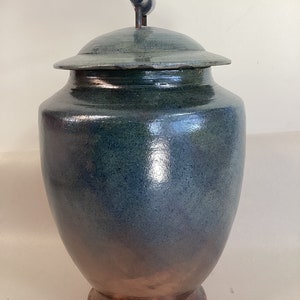 Urne Funéraire En Raku Bleue - Etsy