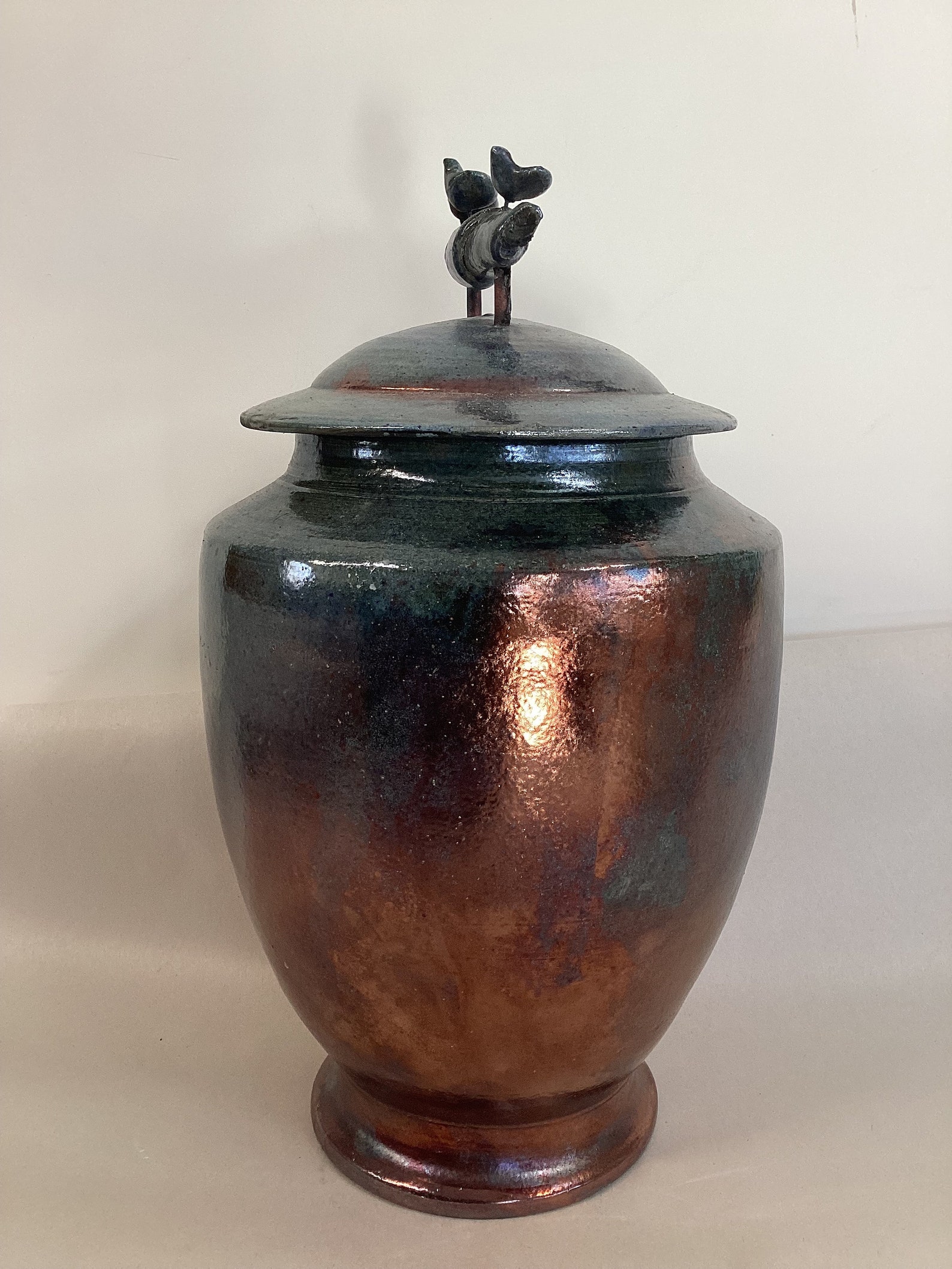 Urne Funéraire En Raku Bleue - Etsy