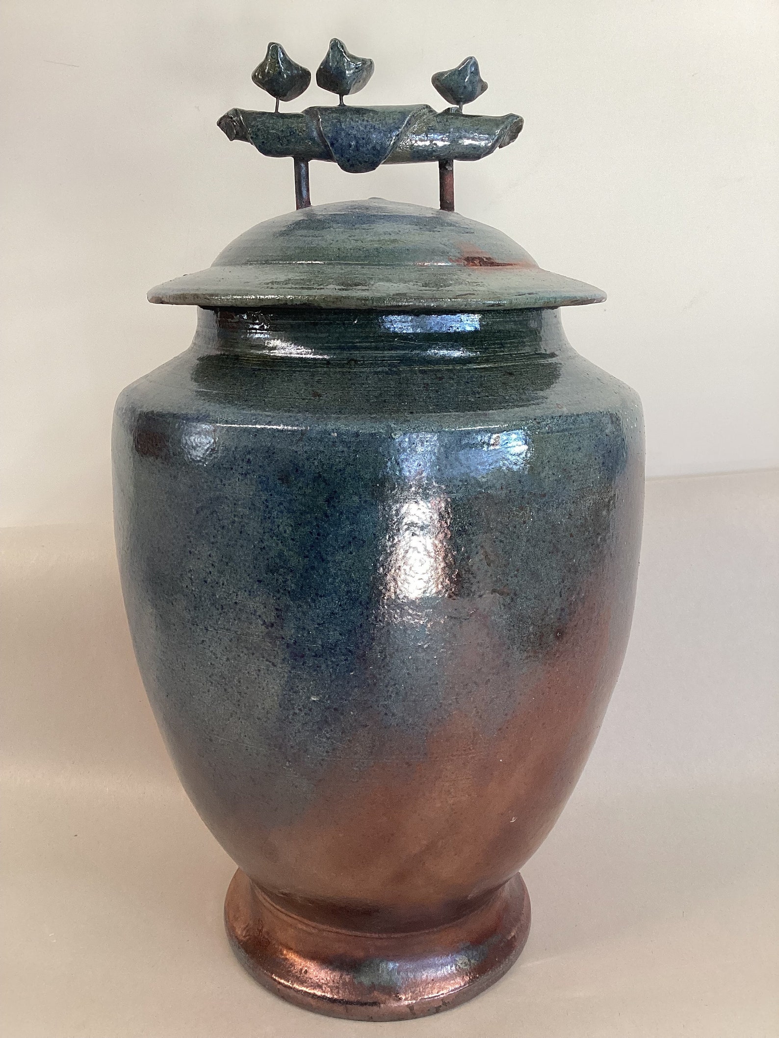 Urne Funéraire En Raku Bleue - Etsy