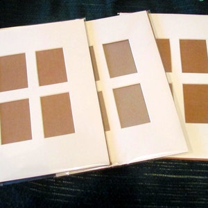 Matteboard 30,5 x 30,5 cm - pour 4 ATC/ACEO avec support en carton