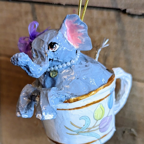 Paper Mache Elephant - Etsy
