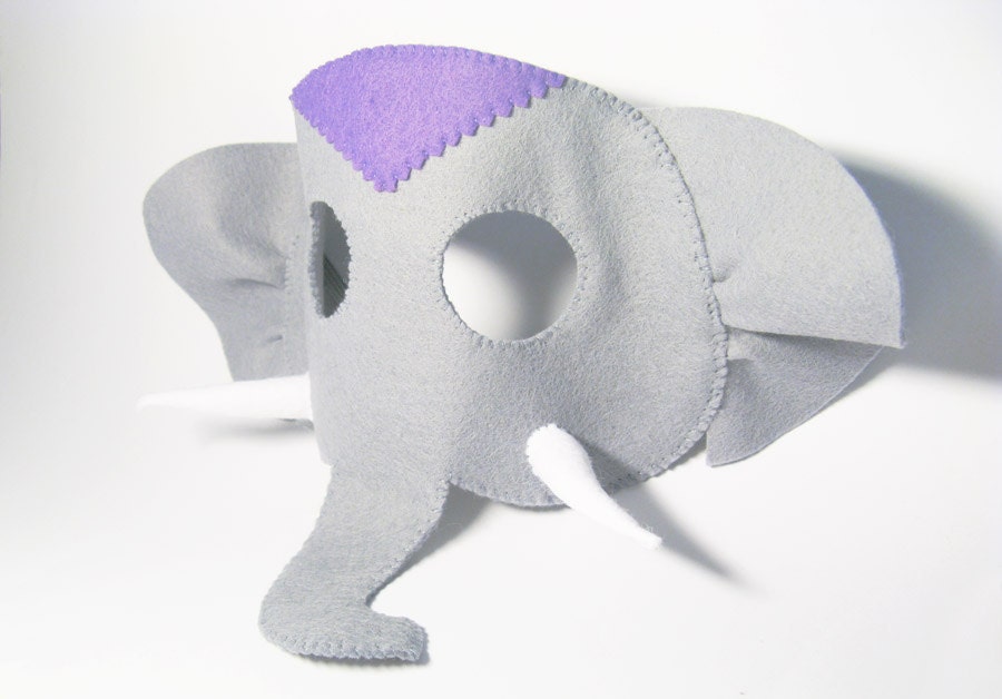 PDF PATTERN Elephant Felt Mask Sewing Tutorial Instruction DIY Handmade ...