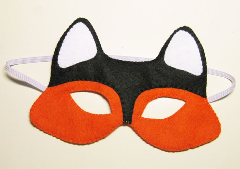 PDF PATTERN Fox Felt Mask Sewing Tutorial Instruction DIY Handmade ...