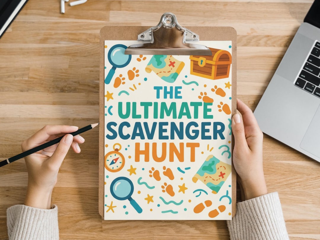 Kids Scavenger Hunt Printable Pack: 5 Fun Hunts + Editable Clues ...