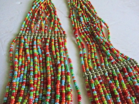 Multi-stranded Beaded Necklace, Chokers, Necklace… - image 3