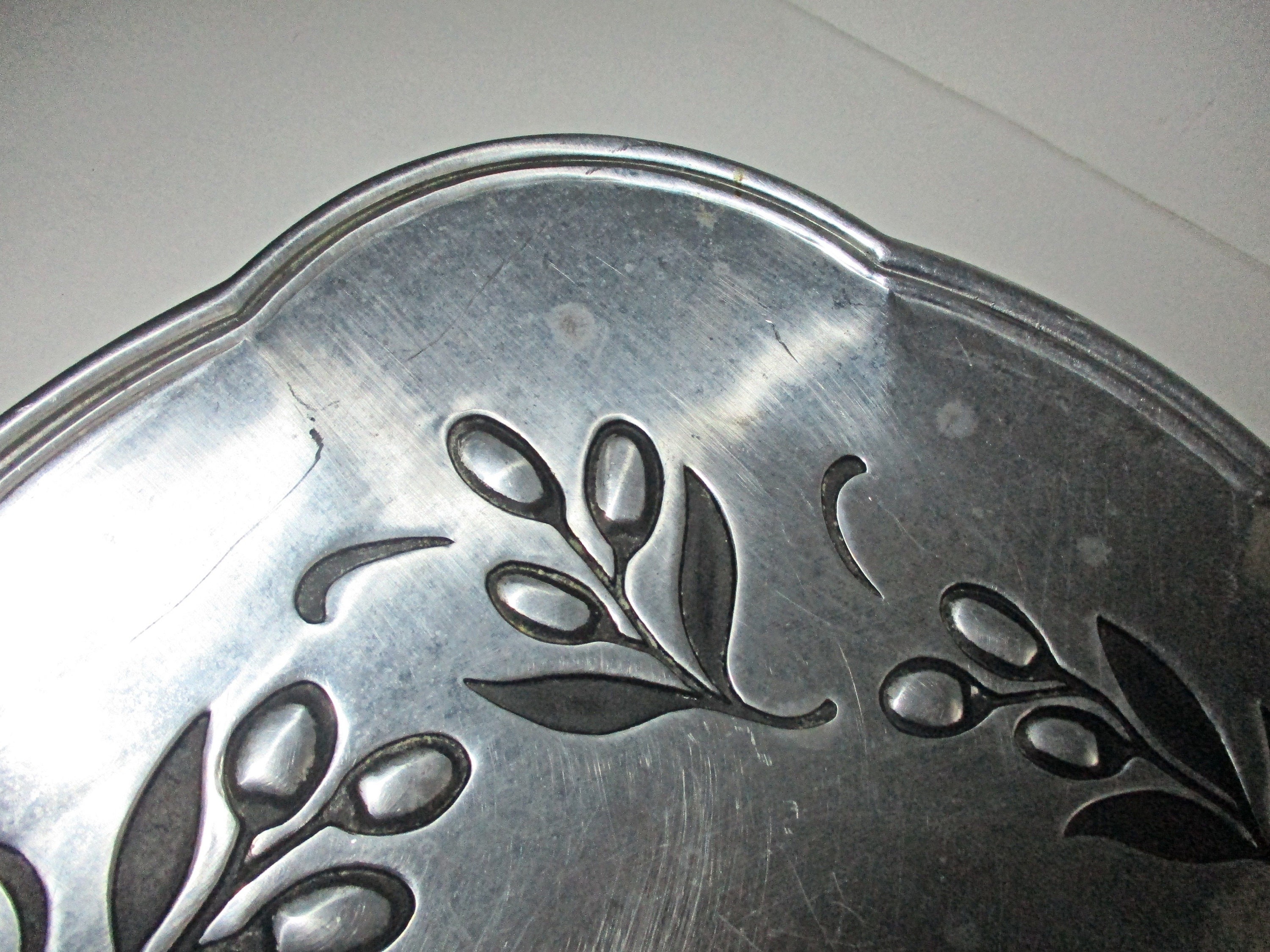 LENOX Tray, Brass and Pewter Alloy, Square Trays, Collectible Trays