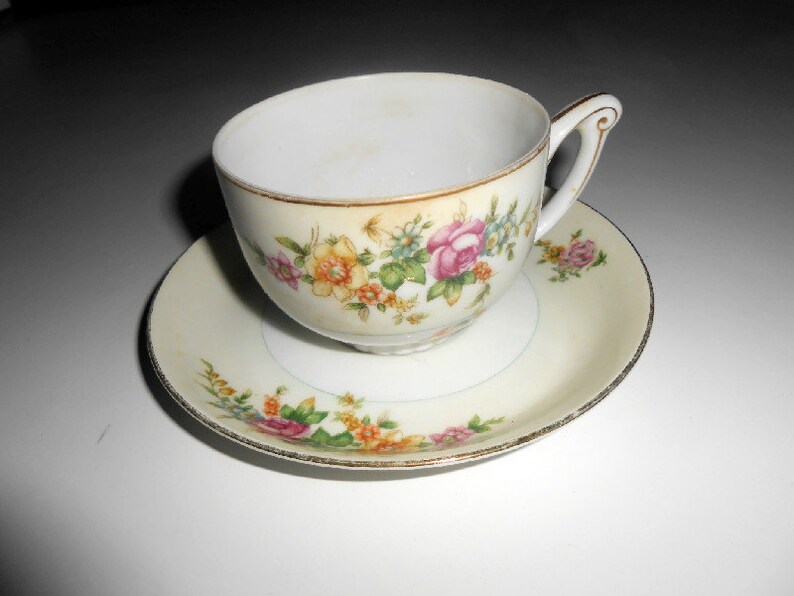 Cup and Saucer, Antique, Occupied Japan, Fine China, High Teas, Fine