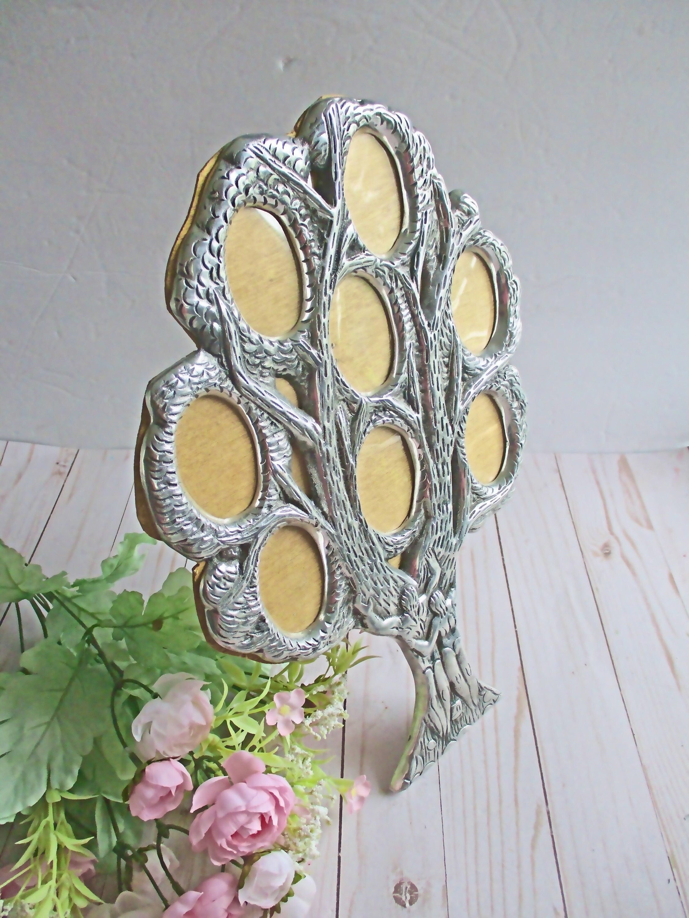 Family Tree Picture Frame, Silver Picture Frames, Tabletop Picture