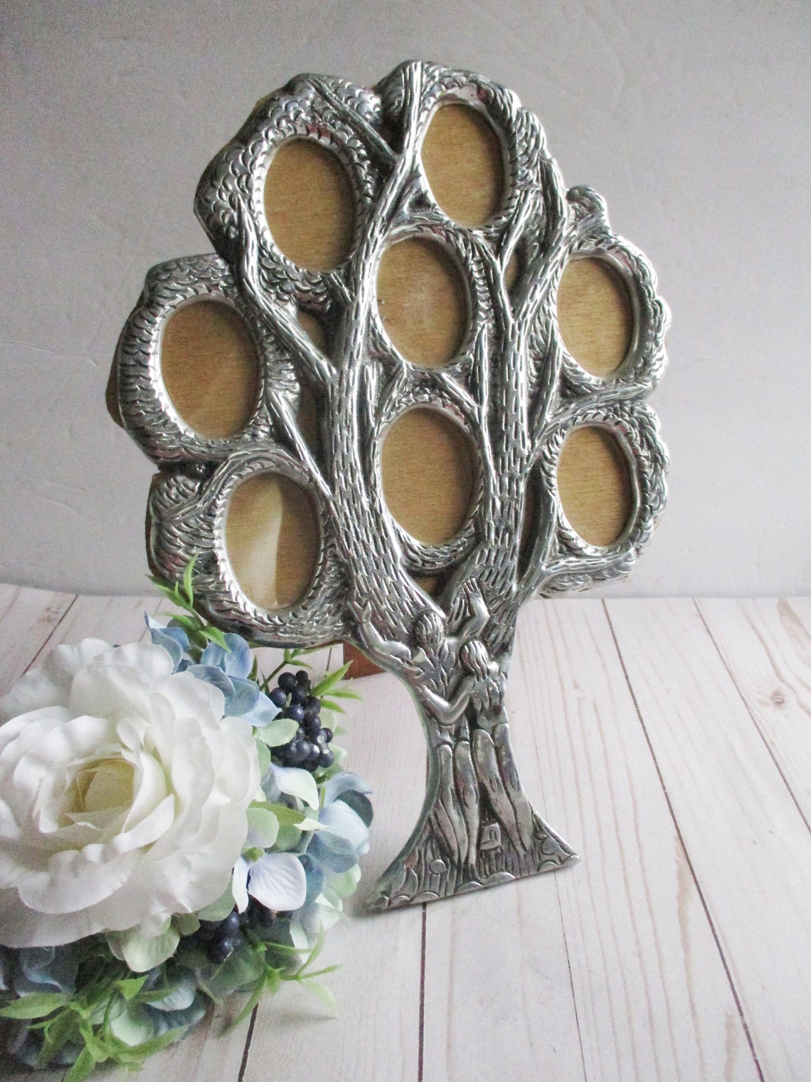 Family Tree Picture Frame, Silver Picture Frames, Tabletop Picture