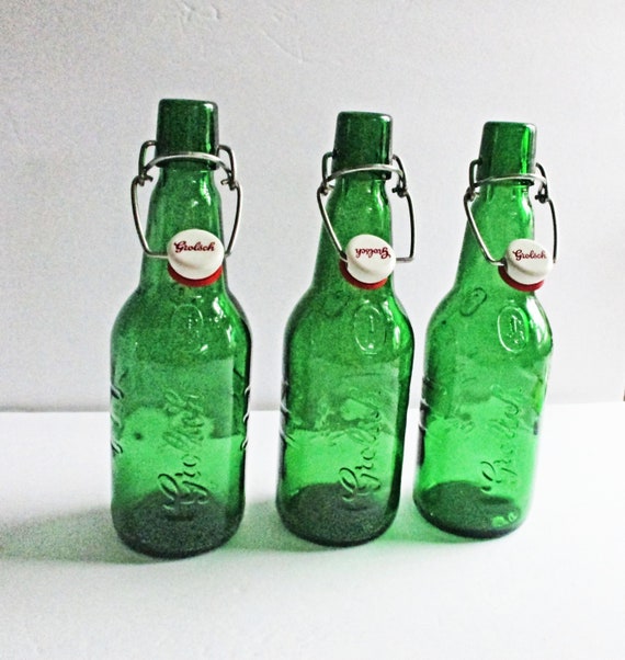 Upcycled Bottle Glasses Beautifully Handmade Perfect Gift Pair of Grolsch 