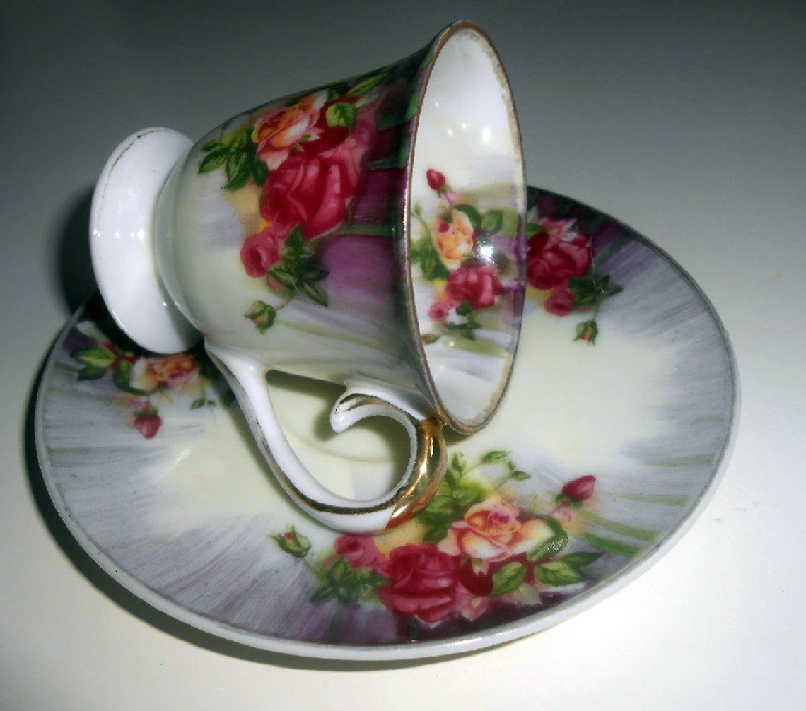 Made in Japan Vintage Fine China Mini Cup and Saucer Etsy