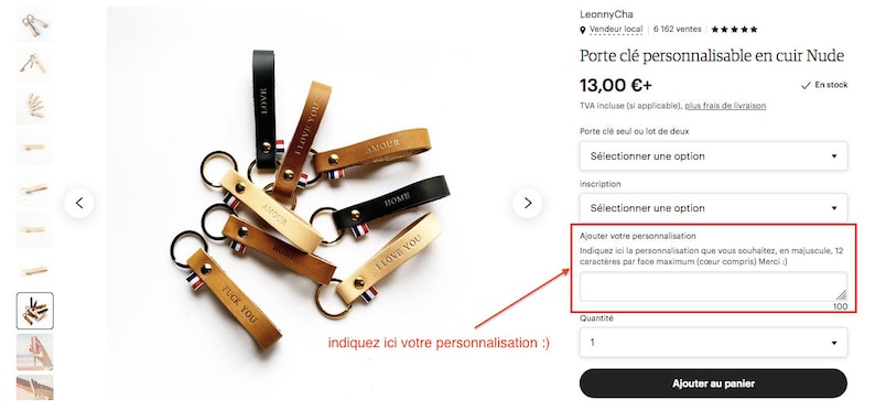 Porte-clé personnalisable en cuir marron, marquage à chaud classique, cadeau fête des mères, pères, mariage, noces de cuir, emménagement image 10