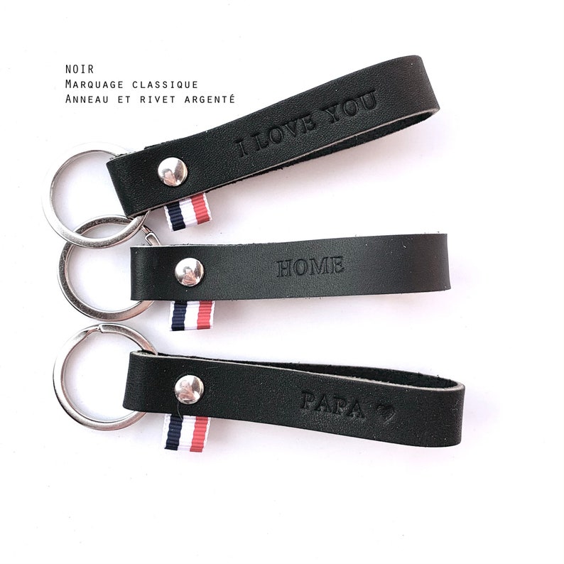 FATHER'S DAY OFFER / Keyring / leather keyring / Léonny Cha / gift image 8