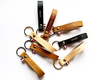 FATHER'S DAY OFFER / Keyring / leather keyring / Léonny Cha / gift