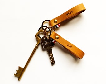 FATHER'S DAY OFFER / Keyring / leather keyring / Léonny Cha / gift