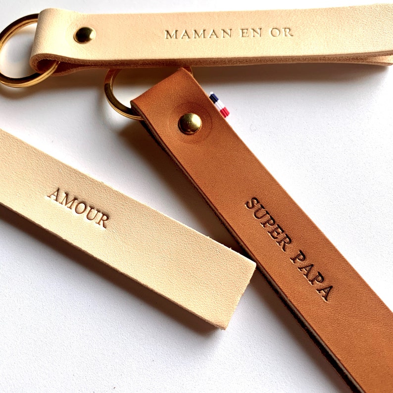 LeonnyCha – Porte-clé en cuir personnalisé Maman LeonnyCha – Porte-clé en cuir personnalisé Maman