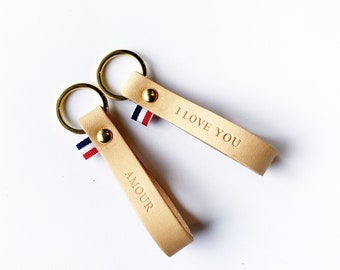 FATHER'S DAY OFFER / Keyring / leather keyring / Léonny Cha / gift