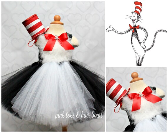 cat in the hat tutu dress