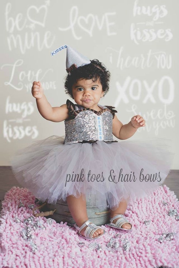 Hershey Kisses tutu dress- hershey kisses costume- hershey kisses tutu-kisses dress-valentine dress-hershey kiss costume-kisses-Valentine Il_570xn
