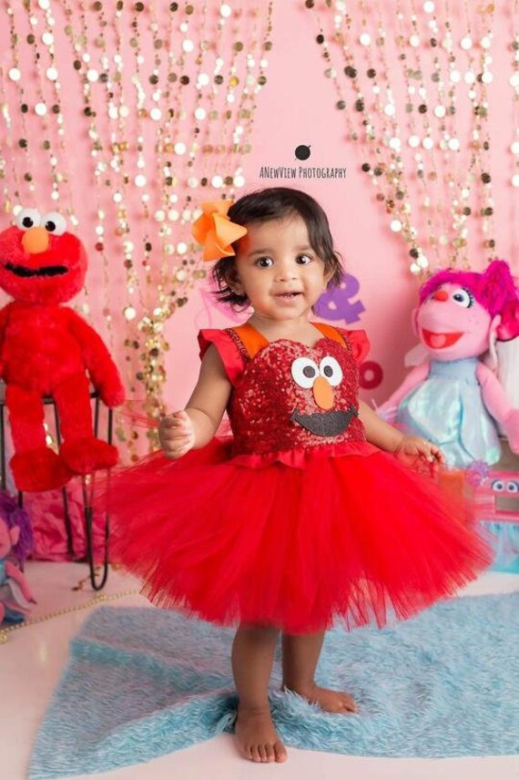 elmo tutu dress