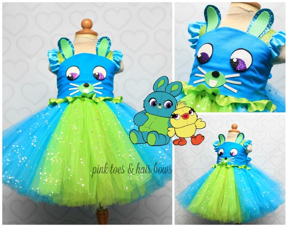 Bunny Tutu Dress-Bunny dress-Bunny Costume- Toy story costume-toy story dress Il_570xn