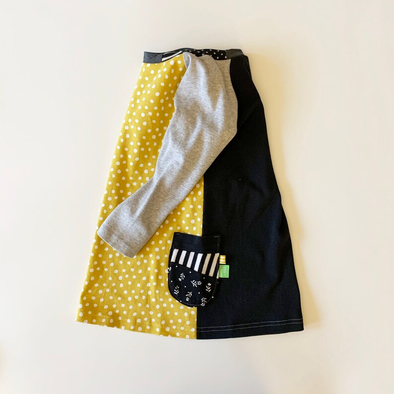 Raglan Dress Upcycled Kids Clothes 23T Knit Dress