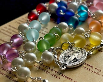 St Michael Angelic Crown Rosary Chaplet Recommended by Padre Pio Approved by Pope Pius IX