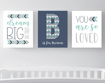 Navy and Mint - Etsy