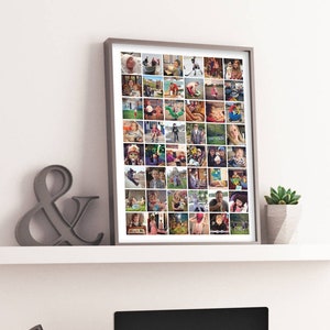 Housewarming Gift Gifts for Her Hi res JPEG Printable Photo Display Anniversary gift Photo Collage gifts for him